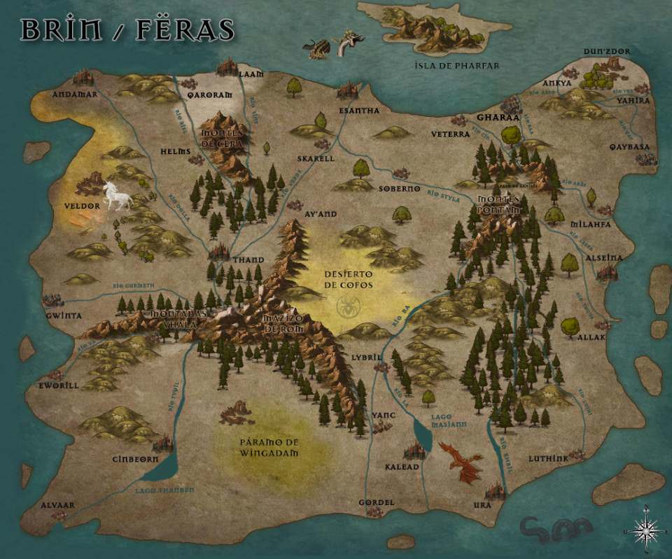 Mapa de Brin - Feras