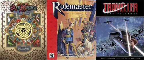ars magica - rolemaster - traveller