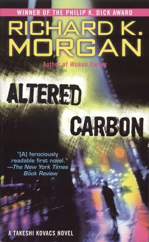 carbono alterado - cubierta de la novela