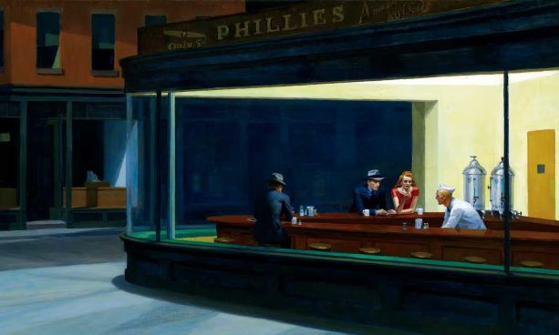 La gente apesta - Retrato de la soledad, Pintura de Edward Hopper.