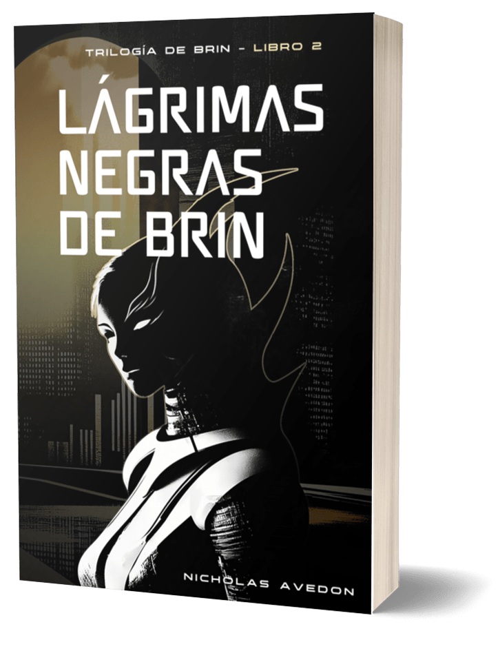 'portada de Lagrimas negras de Brin'